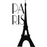 Naklejkolandia Napis na ścianę naklejka Paris Paryż Eiffel 144, 240x120 cm