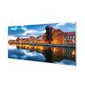Tulup Panel szklany + klej Gdańsk Rzeka budynki 120x60