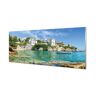 Tulup Szklany panel Grecja Morze miasto natura 125x50 cm