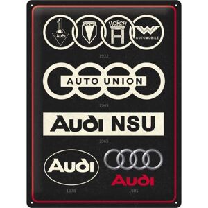 Vintage logo Audi metalowy plakat - 30x40cm - Plakat Vintage logo Audi metalowy plakat - 30x40cm - Plakat