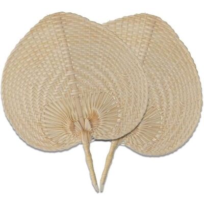 Artemio Bambusowe Wachlarze - 2 szt., Bambus Naturalny - 37 x 30 cm i 30 x 27 cm - Wachlarz Artemio Bambusowe Wachlarze - 2 szt., Bambus Naturalny - 37 x 30 cm i 30 x 27 cm - Wachlarz