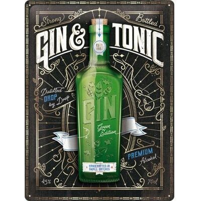 ART 23287 Plakat 30x40cm Gin & tonic Green E ART 23287 Plakat 30x40cm Gin & tonic Green E