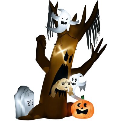 Homcom 240 Cm Napełniany Duch Drzewo, Dekoracja Halloween Z Led Homcom 240 Cm Napełniany Duch Drzewo, Dekoracja Halloween Z Led