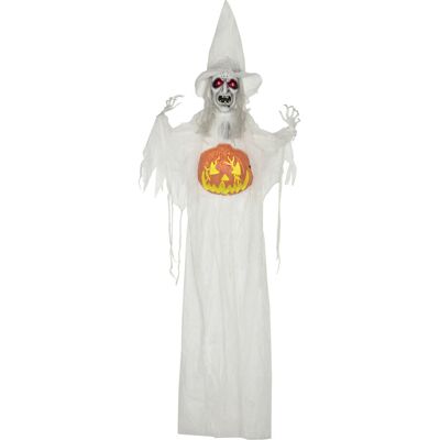 Homcom Duch Halloween 183 Cm Z Led, Dźwięki Grozy, Dekoracja Homcom Duch Halloween 183 Cm Z Led, Dźwięki Grozy, Dekoracja