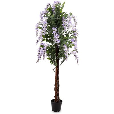 ART Fioletowa Wisteria Kwitnąca Roślina Wysokie Drzewko Dekoracyjne w Donicy ART Fioletowa Wisteria Kwitnąca Roślina Wysokie Drzewko Dekoracyjne w Donicy
