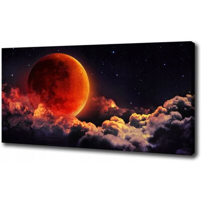 Inny producent Foto obraz na płótnie Canvas z grafiką - Zaćmienie księżyca 140x70 cm Inny producent Foto obraz na płótnie Canvas z grafiką - Zaćmienie księżyca 140x70 cm