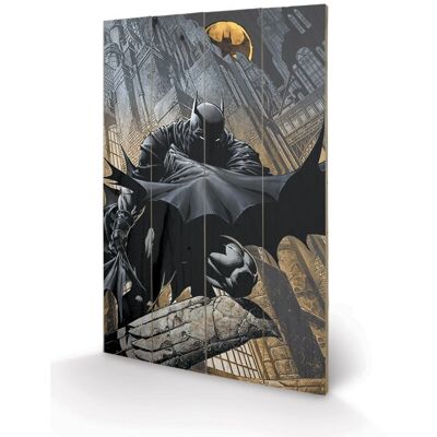 Grafika na drewnie PYRAMID INTERNATIONAL Batman (Night Watch), 40x59x150 cm Grafika na drewnie PYRAMID INTERNATIONAL Batman (Night Watch), 40x59x150 cm