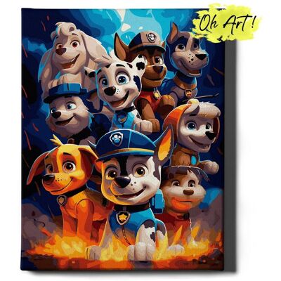 Malowanie Po Numerach 40x50cm Dla Dzieci – Obraz do Malowania po numerach Psi patrol – Oh Art! Malowanie Po Numerach 40x50cm Dla Dzieci – Obraz do Malowania po numerach Psi patrol – Oh Art!