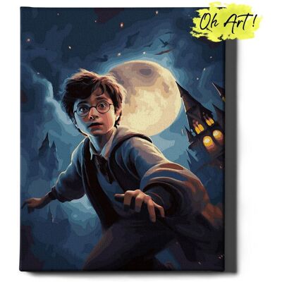 Malowanie Po Numerach 40x50cm Harry Potter i księżyc – Obraz do Malowania po numerach Hogwart Dla Dzieci – Oh Art! Malowanie Po Numerach 40x50cm Harry Potter i księżyc – Obraz do Malowania po numerach Hogwart Dla Dzieci – Oh Art!