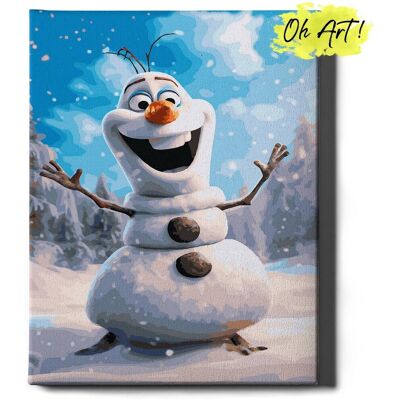 Malowanie Po Numerach 40x50cm Śnieżny Olaf – Obraz do Malowania po numerach Dla Dzieci – Oh Art! Malowanie Po Numerach 40x50cm Śnieżny Olaf – Obraz do Malowania po numerach Dla Dzieci – Oh Art!