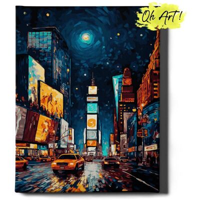 Malowanie Po Numerach 40x50cm Time Square – Obraz do Malowania po numerach Miasto – Oh Art! Malowanie Po Numerach 40x50cm Time Square – Obraz do Malowania po numerach Miasto – Oh Art!