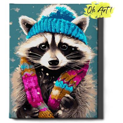 Malowanie Po Numerach 40x50cm Zwierzęta – Kreatywne Obrazy do Malowania po numerach z Rama Szop w czapce – Oh Art! Malowanie Po Numerach 40x50cm Zwierzęta – Kreatywne Obrazy do Malowania po numerach z Rama Szop w czapce – Oh Art!
