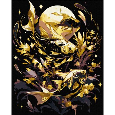 ART Malowanie Po Numerach, Brushme, 40X50Cm, Gold, Secrets Of The Deep, 1 Szt. ART Malowanie Po Numerach, Brushme, 40X50Cm, Gold, Secrets Of The Deep, 1 Szt.