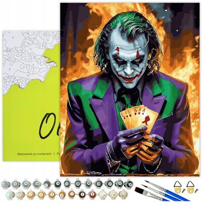 MALOWANIE PO NUMERACH Joker Obrazy Do Malowania po numerach z ramą Oh Art! MALOWANIE PO NUMERACH Joker Obrazy Do Malowania po numerach z ramą Oh Art!