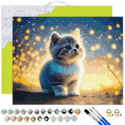 Oh Art! MALOWANIE PO NUMERACH Kot Obrazy Do Malowania Z RAMĄ Dla Dzieci 40x50 OhArt Oh Art! MALOWANIE PO NUMERACH Kot Obrazy Do Malowania Z RAMĄ Dla Dzieci 40x50 OhArt