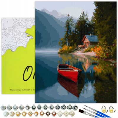 Oh Art! MALOWANIE PO NUMERACH Krajobraz Obraz Do Malowania po numerach z ramą OhArt Oh Art! MALOWANIE PO NUMERACH Krajobraz Obraz Do Malowania po numerach z ramą OhArt