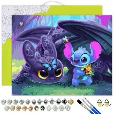 Malowanie Po Numerach Stitch Obrazy Do Malowania Po Numerach Z RAMĄ Oh Art! Malowanie Po Numerach Stitch Obrazy Do Malowania Po Numerach Z RAMĄ Oh Art!