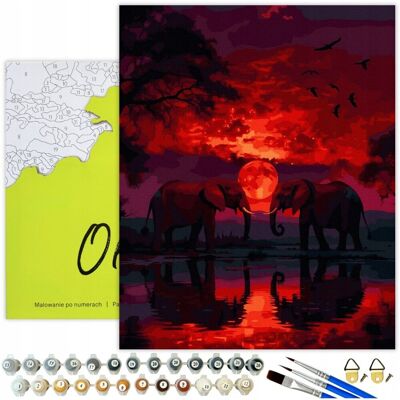 Oh Art! MALOWANIE PO NUMERACH Z RAMĄ Pejzaż Obrazy Do Malowania po numerach 40x50cm Oh Art! MALOWANIE PO NUMERACH Z RAMĄ Pejzaż Obrazy Do Malowania po numerach 40x50cm