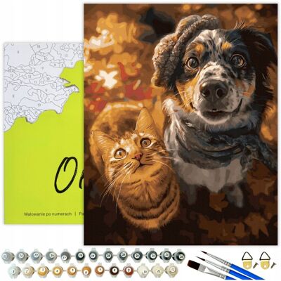 Oh Art! MALOWANIE PO NUMERACH Zwierzęta Obrazy do Malowania po numerach z Ramą Oh Art! MALOWANIE PO NUMERACH Zwierzęta Obrazy do Malowania po numerach z Ramą