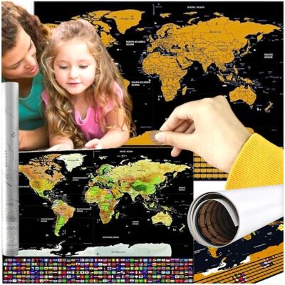 Iso Trade Mapa Świata Zdrapka Plakat Ścienny Dekoracja Xxl Na Prezent Dla Podróżnika Iso Trade Mapa Świata Zdrapka Plakat Ścienny Dekoracja Xxl Na Prezent Dla Podróżnika
