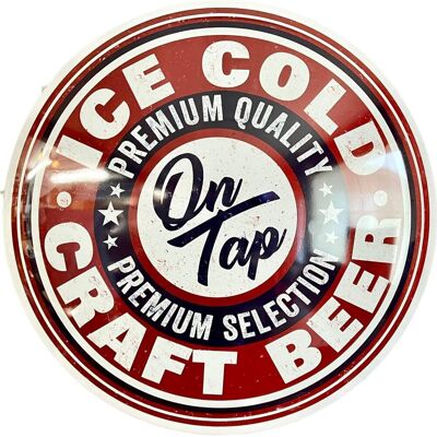 nieznany producent Metalowa tablica garażowa „Garage” – dekoracja ścienna man-cave 38 cm nieznany producent Metalowa tablica garażowa „Garage” – dekoracja ścienna man-cave 38 cm