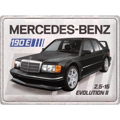 ART Metalowy plakat Mercedes-Benz 190 30×40 cm – tłoczony szyld retro ART Metalowy plakat Mercedes-Benz 190 30×40 cm – tłoczony szyld retro