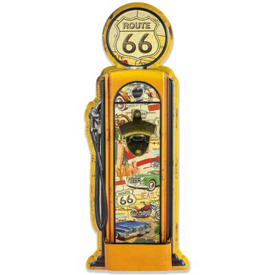 ART Metalowy szyld Route 66 Gas Pump z otwieraczem retro 48 cm ART Metalowy szyld Route 66 Gas Pump z otwieraczem retro 48 cm