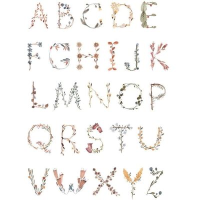 Mushie - Plakat Alphabet Large Mushie - Plakat Alphabet Large