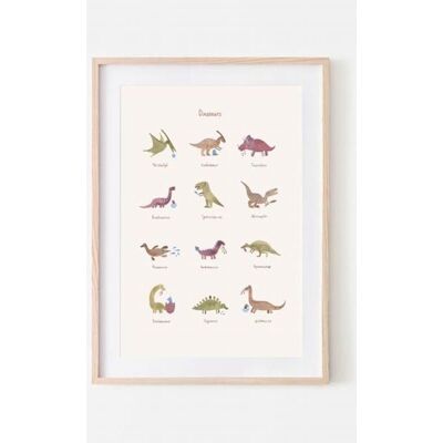 Mushie - Plakat Dinosaurs Large Mushie - Plakat Dinosaurs Large