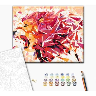 ARTGEIST Obraz do samodzielnego malowania - Abstrakcyjny lew ARTGEIST Obraz do samodzielnego malowania - Abstrakcyjny lew