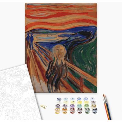 ARTGEIST Obraz do samodzielnego malowania - Edvard Munch - Krzyk ARTGEIST Obraz do samodzielnego malowania - Edvard Munch - Krzyk
