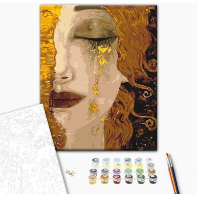 ARTGEIST Obraz do samodzielnego malowania - Gustav Klimt - Złote łzy ARTGEIST Obraz do samodzielnego malowania - Gustav Klimt - Złote łzy