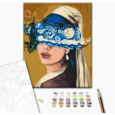 ARTGEIST Obraz do samodzielnego malowania - Gwiaździsta noc przyciąga wzrok ARTGEIST Obraz do samodzielnego malowania - Gwiaździsta noc przyciąga wzrok