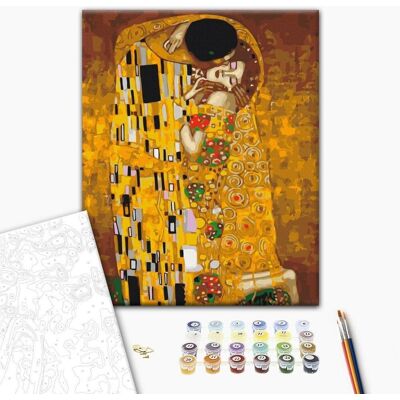 ARTGEIST Obraz do samodzielnego malowania - Klimt: Pocałunek ARTGEIST Obraz do samodzielnego malowania - Klimt: Pocałunek