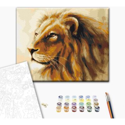 ARTGEIST Obraz do samodzielnego malowania - Król lew ARTGEIST Obraz do samodzielnego malowania - Król lew