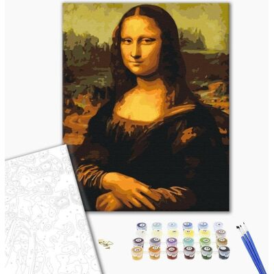 ARTGEIST Obraz do samodzielnego malowania - Leonardo da Vinci - Mona Lisa ARTGEIST Obraz do samodzielnego malowania - Leonardo da Vinci - Mona Lisa