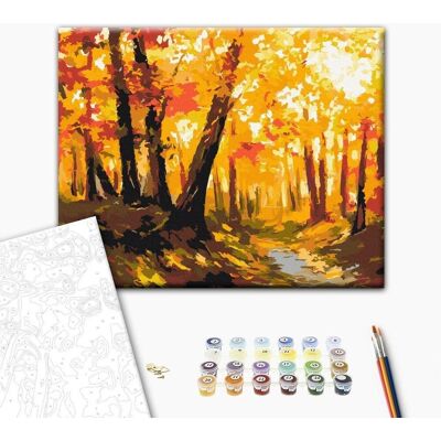 ARTGEIST Obraz do samodzielnego malowania - Leśna ścieżka ARTGEIST Obraz do samodzielnego malowania - Leśna ścieżka