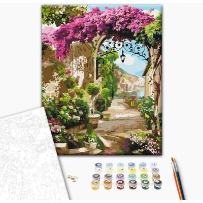 ARTGEIST Obraz do samodzielnego malowania - Łuczek z kwiatami ARTGEIST Obraz do samodzielnego malowania - Łuczek z kwiatami