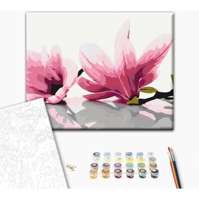 ARTGEIST Obraz do samodzielnego malowania - Magnolia (białe tło) ARTGEIST Obraz do samodzielnego malowania - Magnolia (białe tło)
