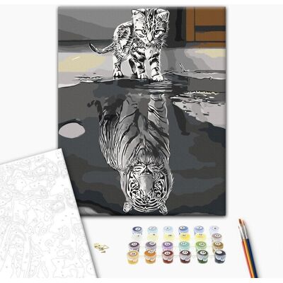 ARTGEIST Obraz do samodzielnego malowania - Odbicie z przyszłości ARTGEIST Obraz do samodzielnego malowania - Odbicie z przyszłości