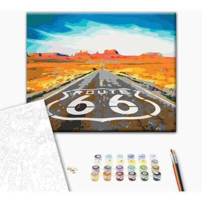 ARTGEIST Obraz do samodzielnego malowania - Route 66 ARTGEIST Obraz do samodzielnego malowania - Route 66