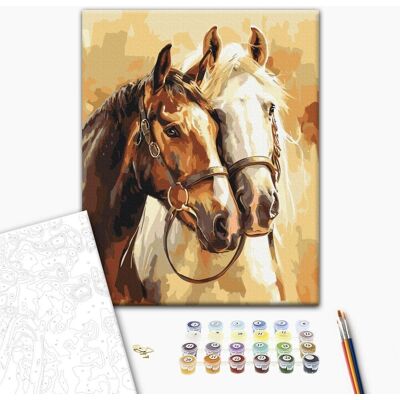 ARTGEIST Obraz do samodzielnego malowania - Szlachetne konie ARTGEIST Obraz do samodzielnego malowania - Szlachetne konie