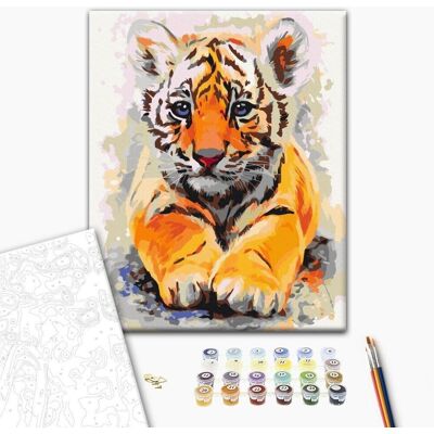 Zestaw Malarski Artgeist Baby Tiger - 40x60 - Dekoracja Ścienna Zestaw Malarski Artgeist Baby Tiger - 40x60 - Dekoracja Ścienna