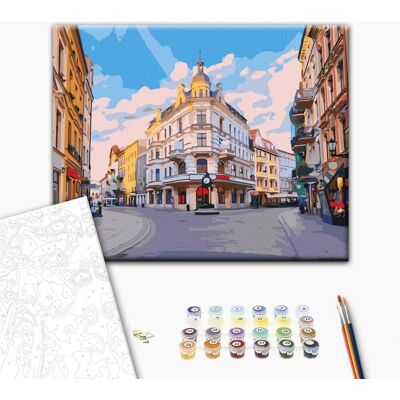 ARTGEIST Obraz do samodzielnego malowania - Ulice Torunia ARTGEIST Obraz do samodzielnego malowania - Ulice Torunia