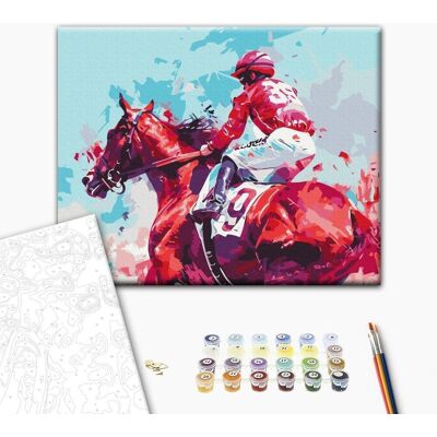 ARTGEIST Obraz do samodzielnego malowania - Wygrany wyścig ARTGEIST Obraz do samodzielnego malowania - Wygrany wyścig
