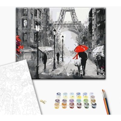 ARTGEIST Obraz do samodzielnego malowania - Zakochani w Paryżu ARTGEIST Obraz do samodzielnego malowania - Zakochani w Paryżu
