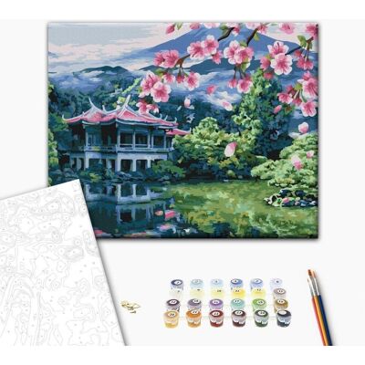 ARTGEIST Obraz do samodzielnego malowania - Zapach wiosny w Japonii ARTGEIST Obraz do samodzielnego malowania - Zapach wiosny w Japonii