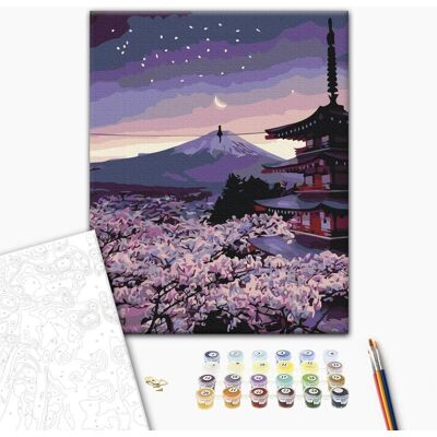 ARTGEIST Obraz do samodzielnego malowania - Zmierzch nad Japonią ARTGEIST Obraz do samodzielnego malowania - Zmierzch nad Japonią