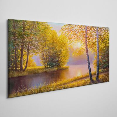Inny producent Obraz Drukowany Na Płótnie Canvas Kwiaty Rzeka Przyroda 140x70 cm Inny producent Obraz Drukowany Na Płótnie Canvas Kwiaty Rzeka Przyroda 140x70 cm