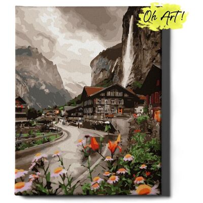 VARMACON Obraz Malowanie Po Numerach 40X50 Cm / Deszcz W Górach / Oh Art VARMACON Obraz Malowanie Po Numerach 40X50 Cm / Deszcz W Górach / Oh Art